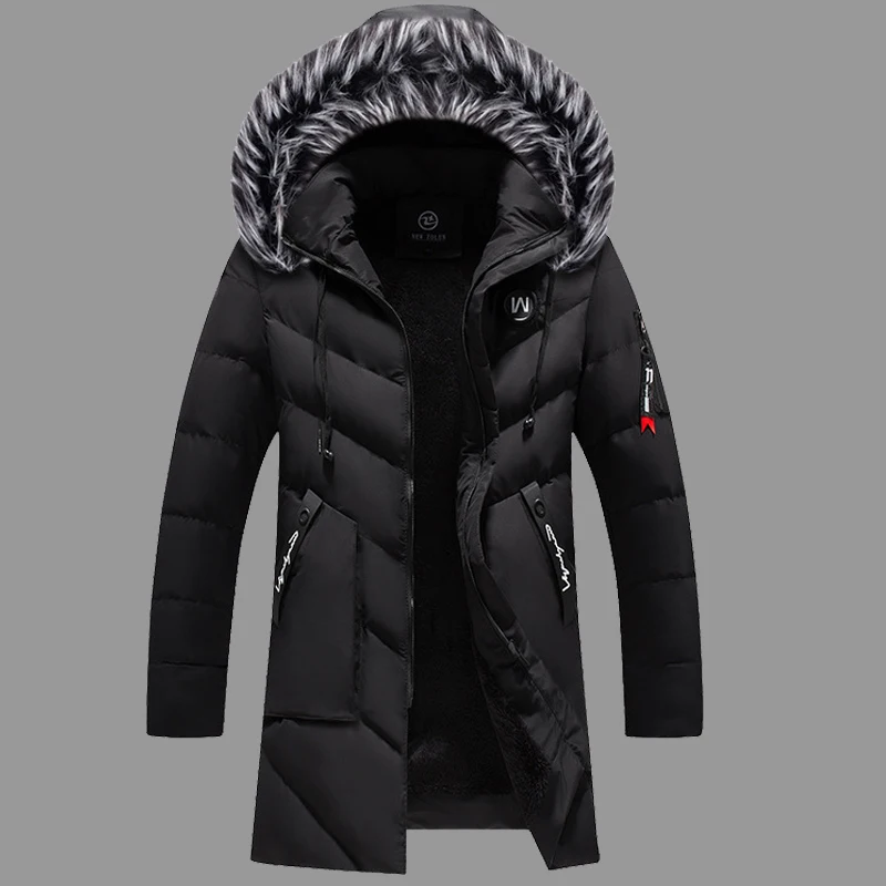 Streetwear Brand Jacket - Male Solid Cotton Outwear Coats Men's