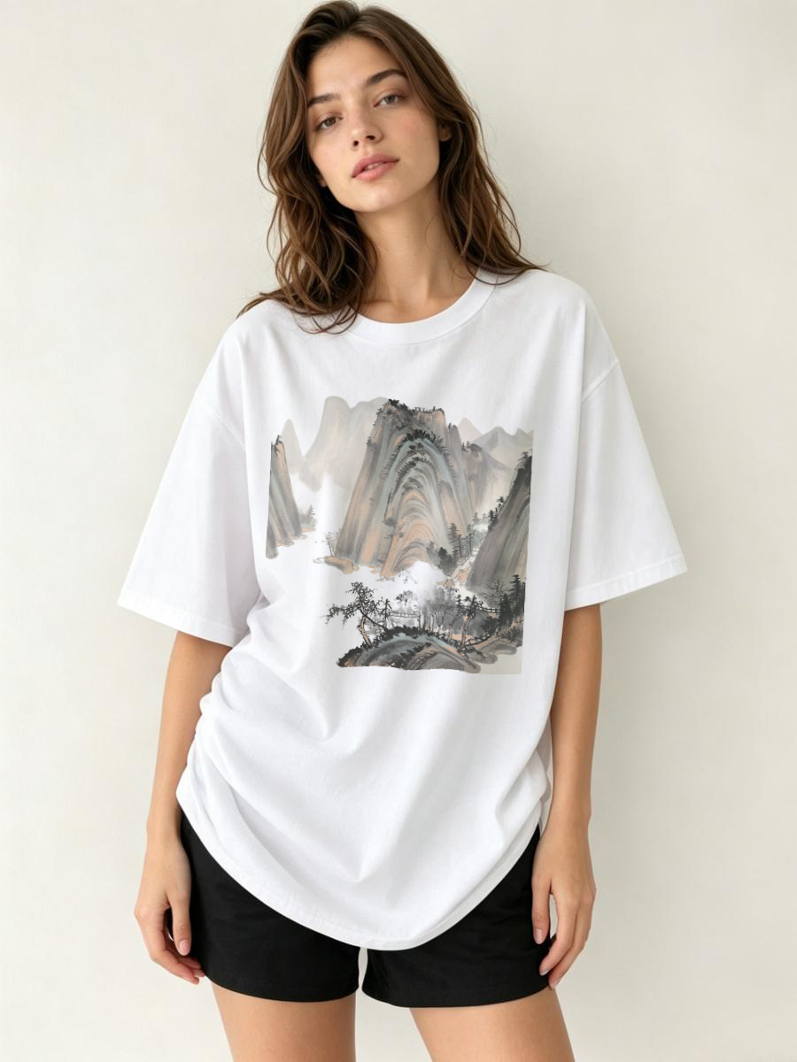 Streetwear Brands Logo - T Shirts Streetwear Oversized Graphic Print