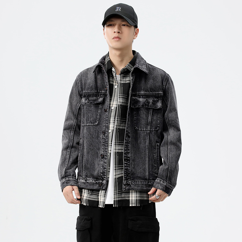 Streetwear Brand Jacket - 2026 Fall/Winter Grey Streetwear Brand American