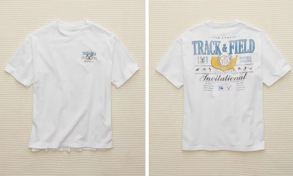 White Retro College Style Logo - Streetwear Brands Logo 评论和价格