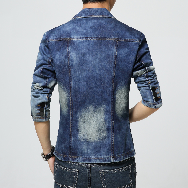 Denim Suit Jacket Brand Men's  - Streetwear Brand Jacket 评论和价格