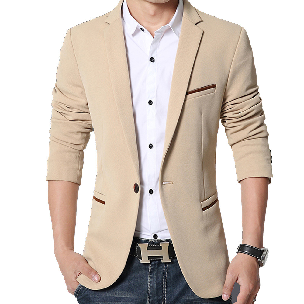 5XL-M Brand Mens Casual Blazer - Streetwear Brand Jacket 评论和价格