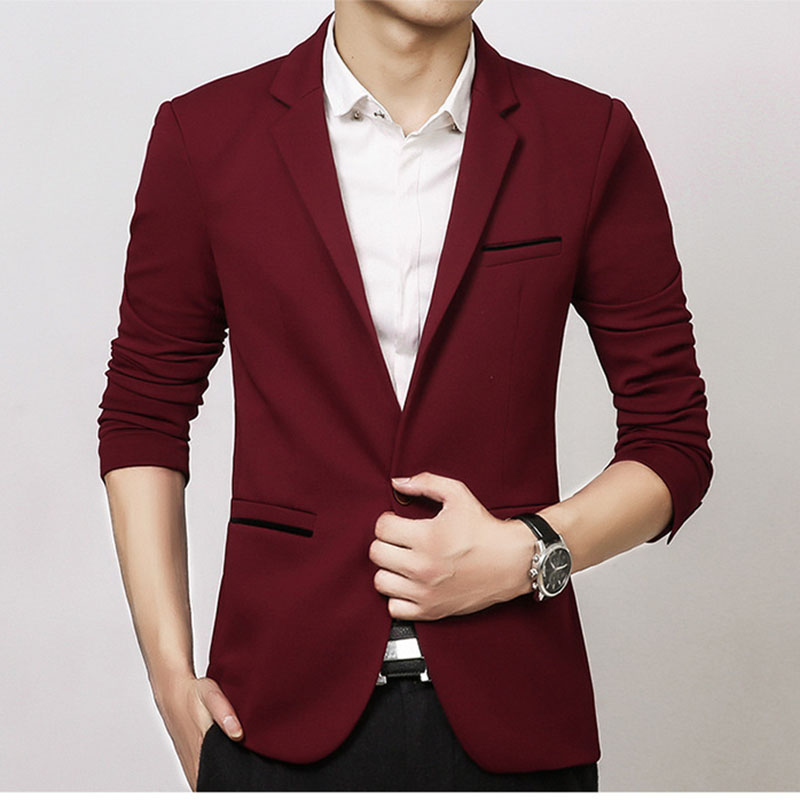 5XL-M Brand Mens Casual Blazer - Streetwear Brand Jacket 评论和价格