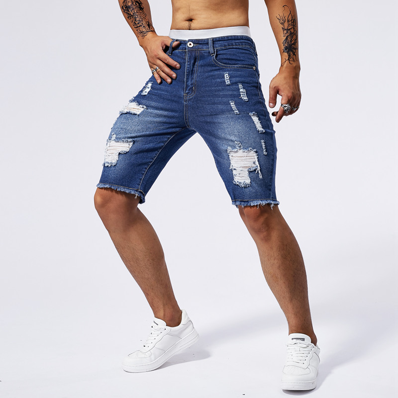 2025 Summer New Men's Ripped D - Streetwear Brand Jacket 评论和价格