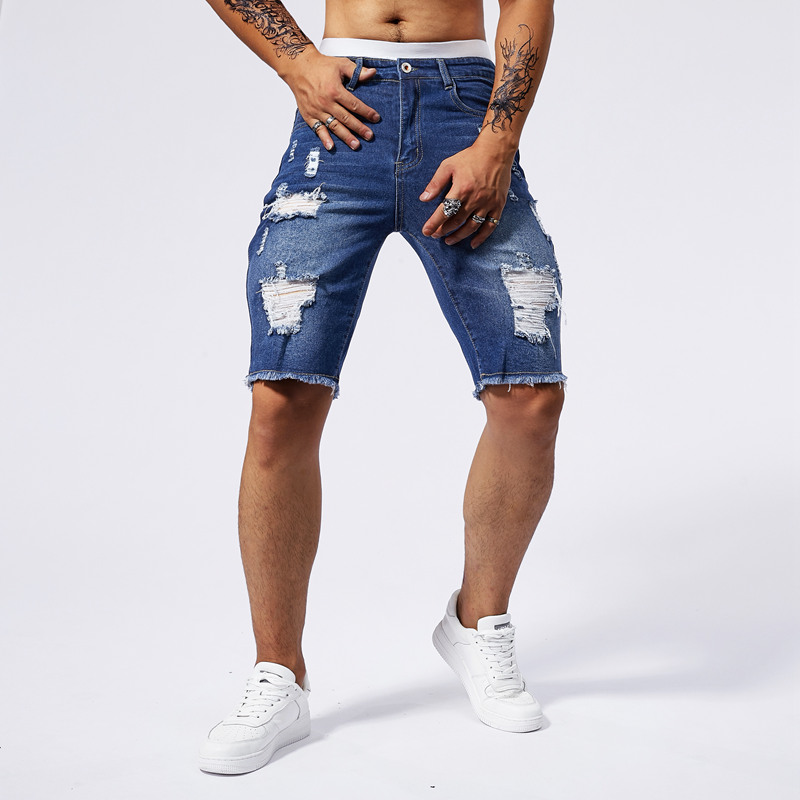 2025 Summer New Men's Ripped D - Streetwear Brand Jacket 评论和价格