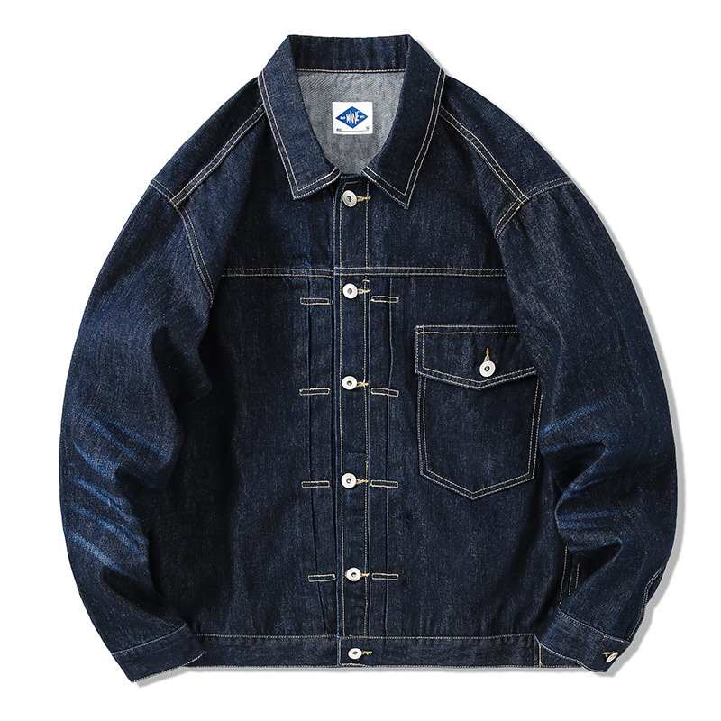 Tide Brand Dark Blue Denim Jac - Streetwear Brand Jacket 评论和价格
