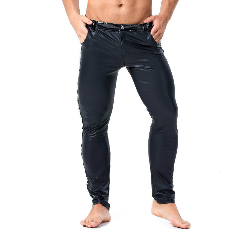 S-XXL Brand Men Leather Rivet  - Streetwear Brand Fashion 评论和价格