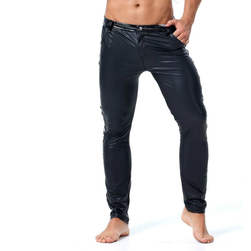 S-XXL Brand Men Leather Rivet  - Streetwear Brand Fashion 评论和价格