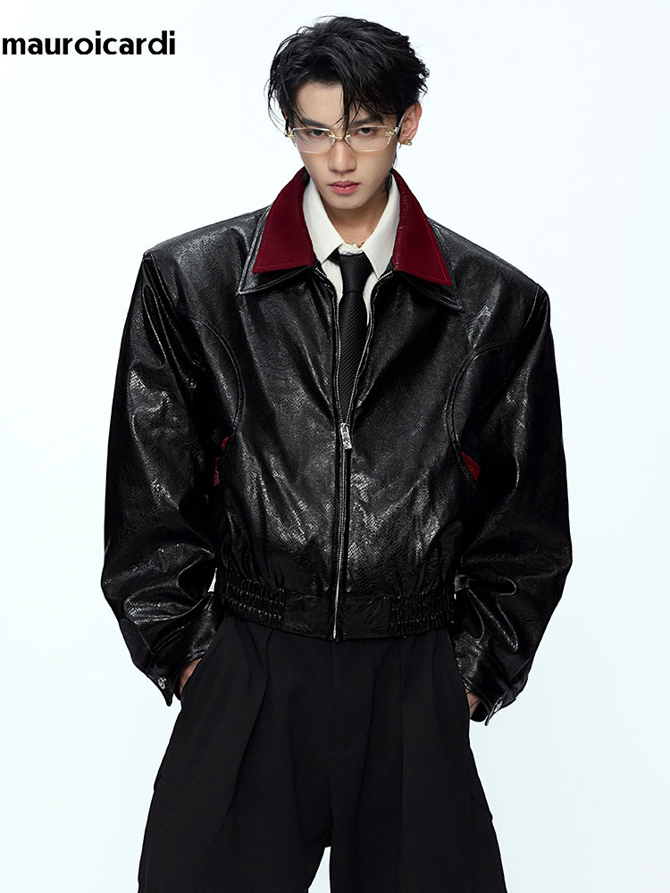 Mauroicardi Spring Autumn Patc - Streetwear Brand Jacket 评论和价格