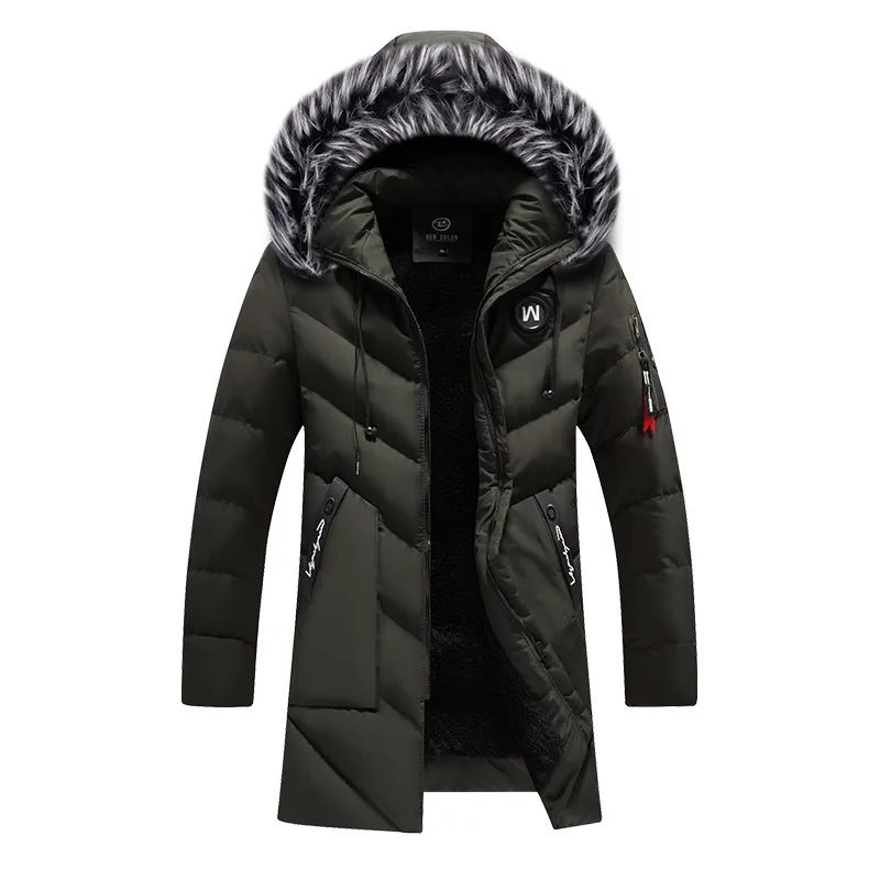 Male Solid Cotton Outwear Coat - Streetwear Brand Jacket 评论和价格