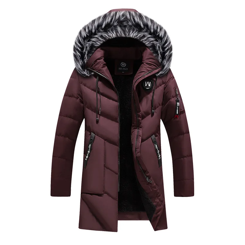 Male Solid Cotton Outwear Coat - Streetwear Brand Jacket 评论和价格
