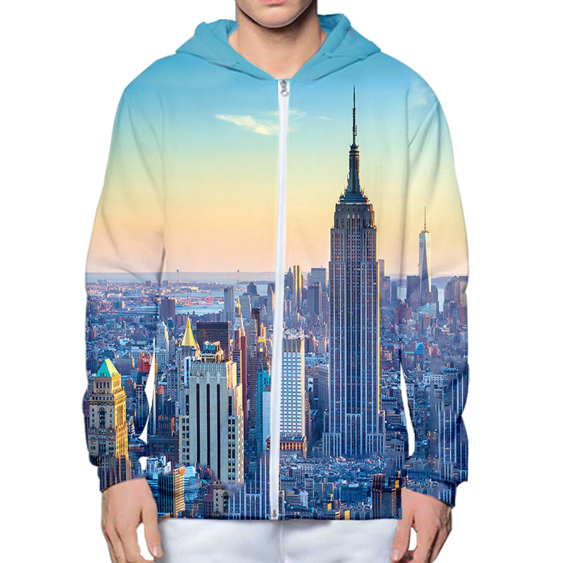 Autumn Winter 3D Printed New Y - Streetwear Brand New York 评论和价格