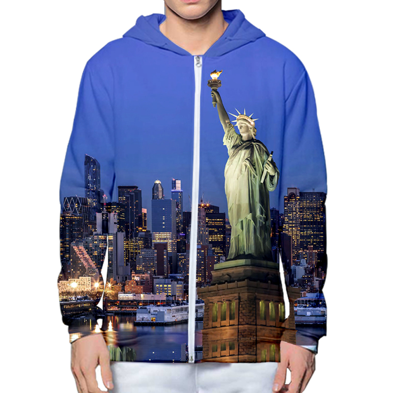 Autumn Winter 3D Printed New Y - Streetwear Brand New York 评论和价格