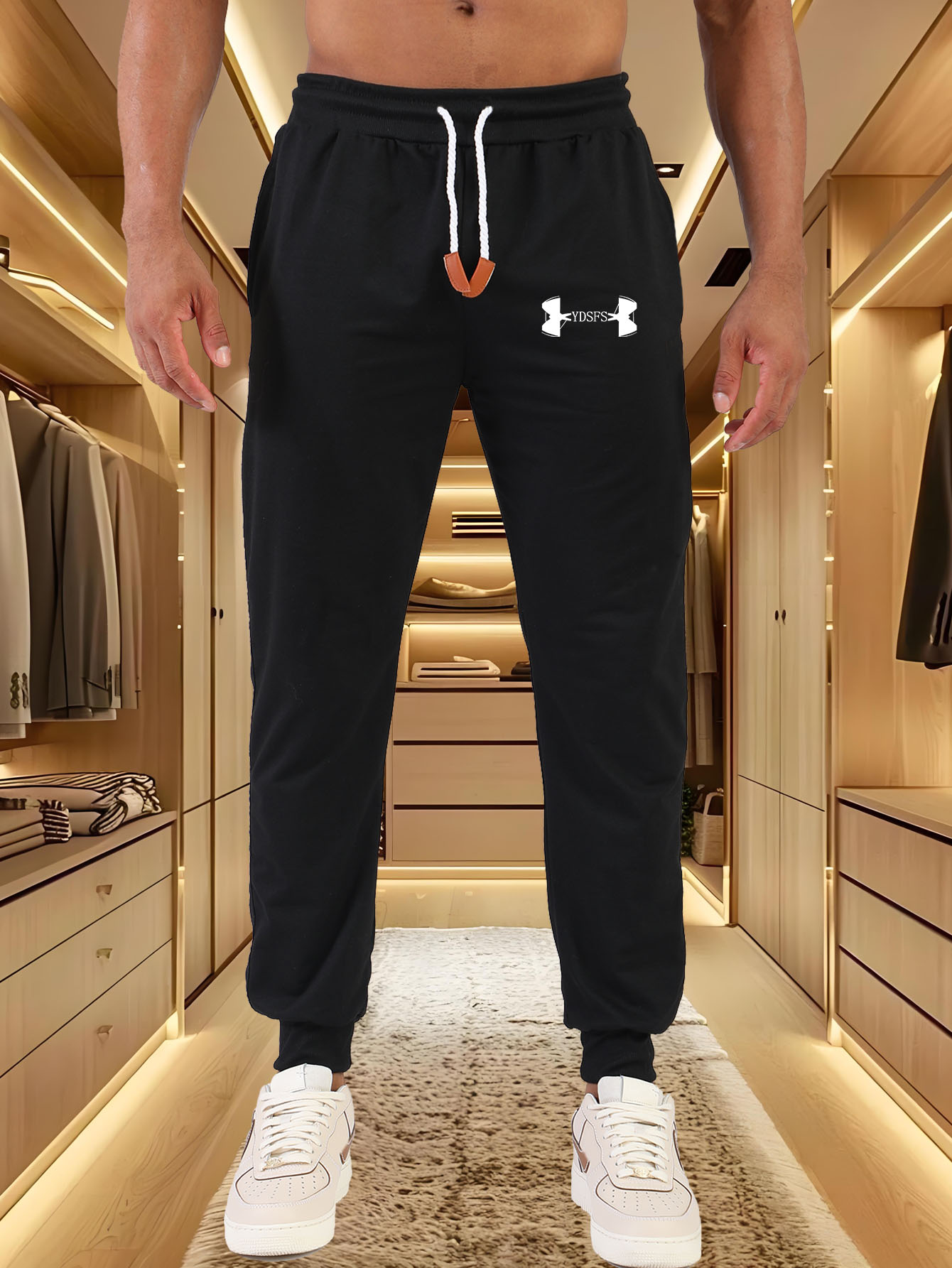 Men Jogger Pants Sport Brand L - Streetwear Brands Logo 评论和价格