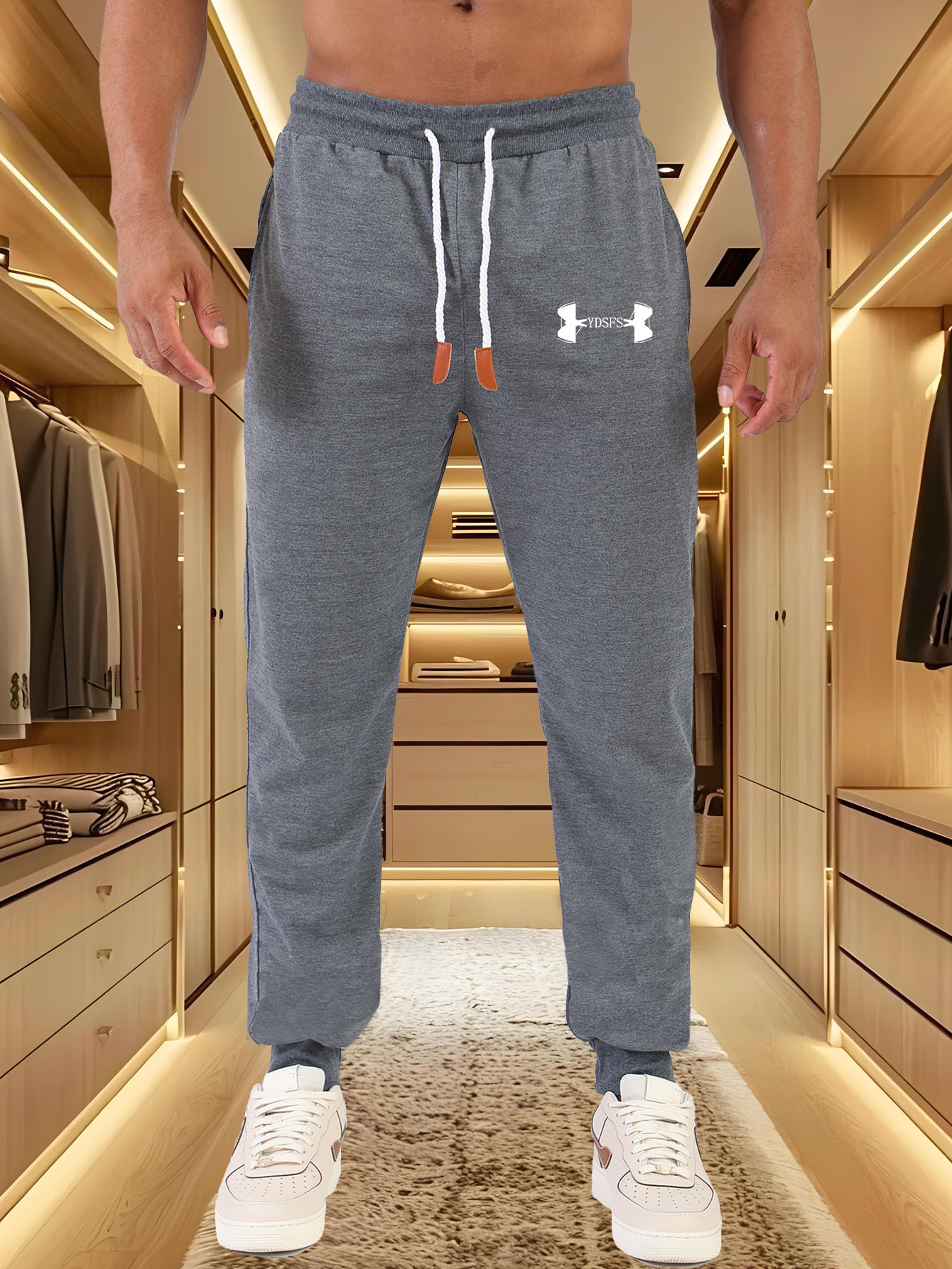 Men Jogger Pants Sport Brand L - Streetwear Brands Logo 评论和价格