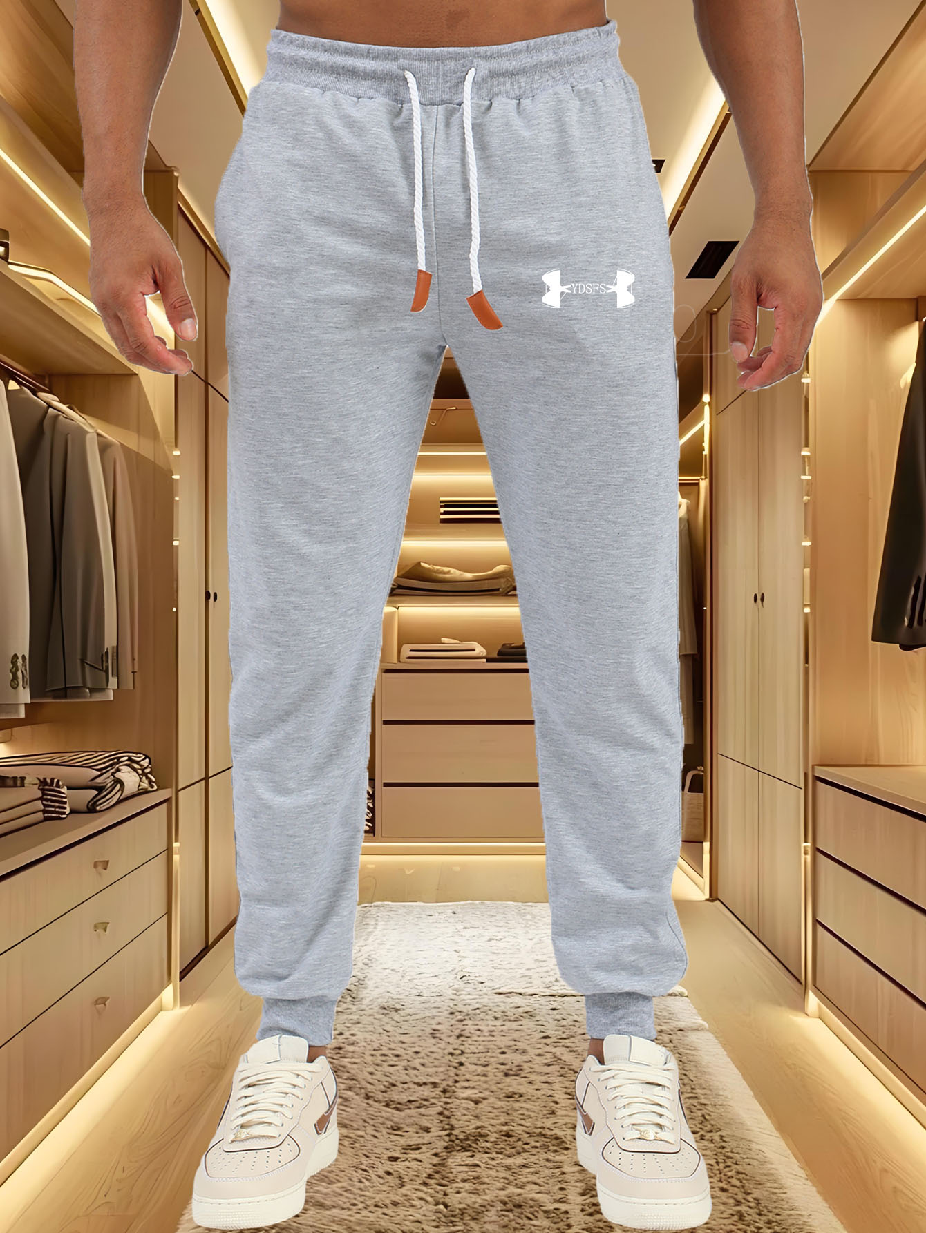 Men Jogger Pants Sport Brand L - Streetwear Brands Logo 评论和价格